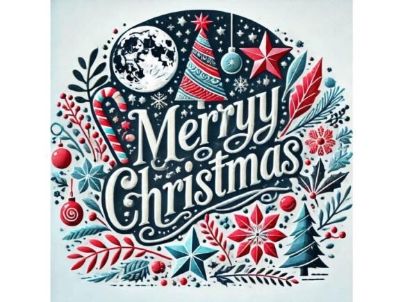 Acrylic Merry Christmas with Texture: A Crafter’s Review of This Festive Illustrations Asset