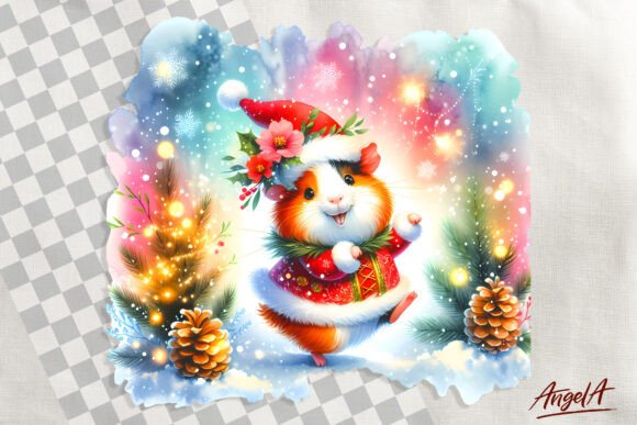 Christmas Clipart, Cute Hamster Clipart, and Illustrations for Crafters
