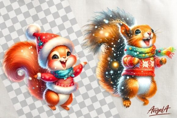 Christmas Clipart, Cute Squirrel Clipart: A Publisher’s Review of Seasonal Illustrations