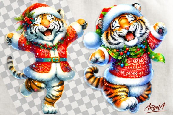 Christmas Clipart, Cute Tiger Clipart: A Seller’s Review for Illustrations