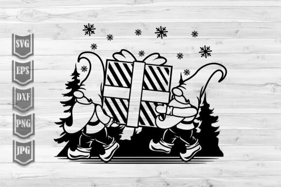 Christmas Gift Gnomes: Festive Illustrations for Local Brand Identity