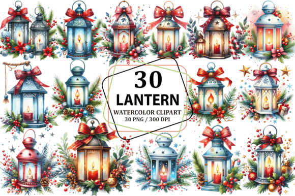 Christmas Lantern Clipart Sublimation Review