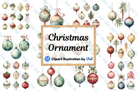 Christmas Ornaments Clipart Watercolor Review