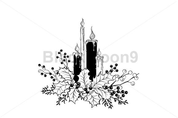 Composition with Christmas Candles: A Designer’s Review for Editorial and Blog Use