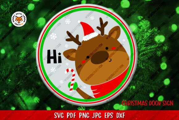 Deer Hi SVG,Deer SVG,Christmas Door Sign: A Review for Digital Sellers