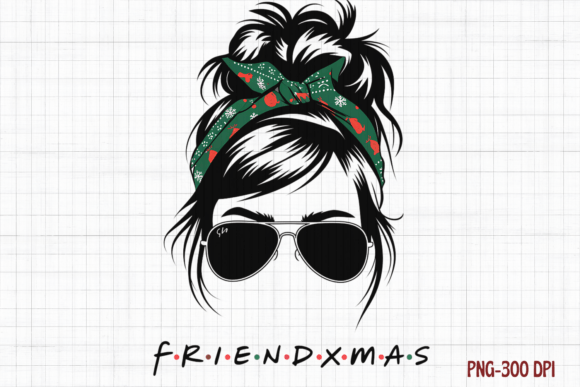 Friend Xmas, Merry Christmas Messy Bun