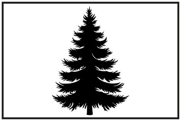 Hand Drawn Christmas Tree Silhouette: A Review for Illustrations