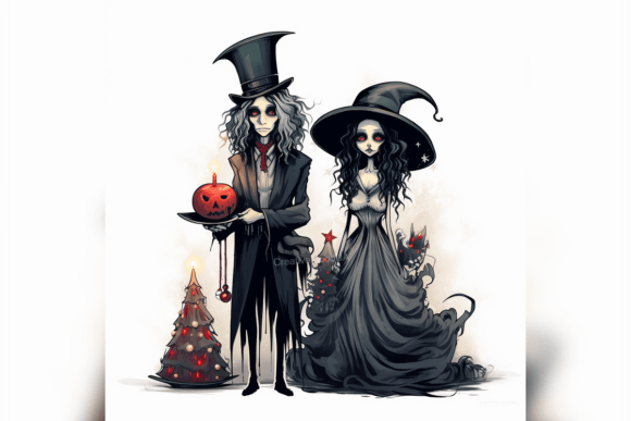 Monsters Celebrate Christmas. PNG: Playful Illustrations for Local Brands